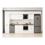 Alvinka 390X240 Cm Klasik Mebran Mutfak Dolabı, Mbb E80B50S60 2 Mebran Beyaz Mdf