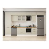 Alvinka 390X240 Cm Klasik Mebran Mutfak Dolabı, Mbb E80B60S50 3 Mebran Kumtaşı Suntalam