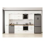 Alvinka 390X240 Cm Klasik Mebran Mutfak Dolabı, Mbb E90B40S60 2 Mebran Beyaz Mdf