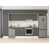 Alvinka 390X240 cm Klasik Mebran Mutfak Dolabı MBB-E90B50S50-1 Antrasit - Mdf