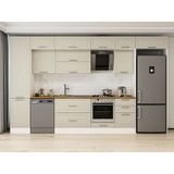 Alvinka 390X240 cm Klasik Mebran Mutfak Dolabı MBB-E90B50S50-2 Kumtaşı - Suntalam - Kum Beji