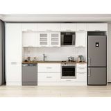 Alvinka 390X240 cm Klasik Mebran Mutfak Dolabı MBB-E90B60S40-3 Beyaz - Suntalam
