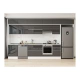 Alvinka 390X240 Cm Mutfak Dolabı, Mb E80S60S50 1 Antrasit Mdf