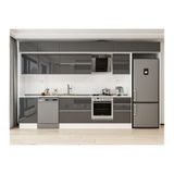 Alvinka 390X240 Cm Mutfak Dolabı, Mb E90S50S50 2 Antrasit Mdf