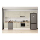 Alvinka 395X222 Cm Klasik Mebran Mutfak Dolabı, Mb E90S45S60 1 Mebran Kumtaşı Suntalam