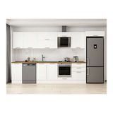 Alvinka 395X222 Cm Klasik Mebran Mutfak Dolabı, Mb E90S45S60 2 Mebran Beyaz Mdf