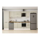 Alvinka 395X222 Cm Klasik Mebran Mutfak Dolabı, Mbb E90B60S45 2 Mebran Kumtaşı Mdf