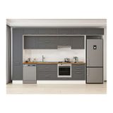 Alvinka 395X240 Cm Klasik Mebran Mutfak Dolabı, Mbb E90B45S60 1 Mebran Antrasit Suntalam