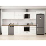 Alvinka 400X222 cm Klasik Mebran Mutfak Dolabı MB-E80S60S60-2 Beyaz - Mdf