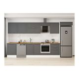 Alvinka 400X222 Cm Klasik Mebran Mutfak Dolabı, Mb E80S60S60 2 Mebran Antrasit Suntalam