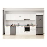 Alvinka 400X222 Cm Klasik Mebran Mutfak Dolabı, Mb E90S50S60 1 Mebran Beyaz Mdf