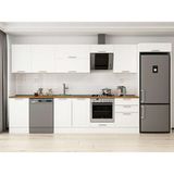 Alvinka 400X222 cm Klasik Mebran Mutfak Dolabı MB-E90S50S60-2 Beyaz - Mdf