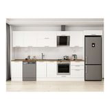 Alvinka 400X222 Cm Klasik Mebran Mutfak Dolabı, Mb E90S50S60 2 Mebran Beyaz Mdf