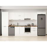 Alvinka 400X222 cm Klasik Mebran Mutfak Dolabı MBB-E80B60S60-1 Beyaz - Suntalam