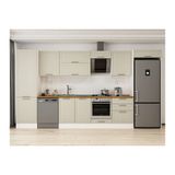 Alvinka 400X222 Cm Klasik Mebran Mutfak Dolabı, Mbb E80B60S60 2 Mebran Kumtaşı Suntalam