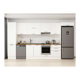 Alvinka 400X222 Cm Klasik Mebran Mutfak Dolabı, Mbb E90B50S60 1 Mebran Beyaz Mdf