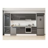 Alvinka 400X222 Cm Mutfak Dolabı, Mbb E90B60S50 1 Antrasit Mdf