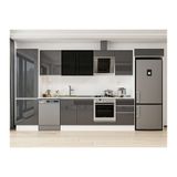 Alvinka 400X222 Cm Mutfak Dolabı, Mbb E90B60S50 3 Antrasit Suntalam