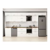 Alvinka 400X240 Cm Klasik Mebran Mutfak Dolabı, Mb E80S60S60 2 Mebran Beyaz Suntalam