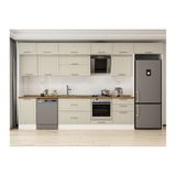Alvinka 400X240 Cm Klasik Mebran Mutfak Dolabı, Mb E90S50S60 2 Mebran Kumtaşı Mdf
