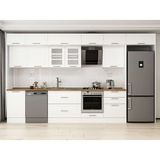 Alvinka 400X240 cm Klasik Mebran Mutfak Dolabı MB-E90S50S60-3 Beyaz - Suntalam