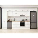 Alvinka 400X240 cm Klasik Mebran Mutfak Dolabı MBB-E80B60S60-1 Beyaz - Mdf