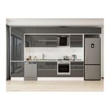 Alvinka 400X240 Cm Mutfak Dolabı, Mbb E80B60S60 2 Antrasit Mdf
