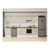 Alvinka 410X240 Cm Klasik Mebran Mutfak Dolabı, Mb E90S60S60 1 Mebran Kumtaşı Mdf