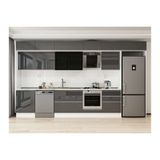 Alvinka 410X240 Cm Mutfak Dolabı, Mb E90S60S60 3 Antrasit Mdf