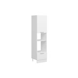 Alvinka Mutfak Modül 60 H222 Cm Boy Ankastre Dolabı, Beyaz Mdf