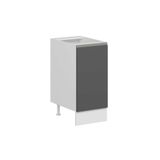 Alvinka Mutfak Modül Hg_J Alt 1K1R 40 Cm Dolap, Beyaz Antrasit Mdf