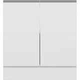 Alvinka Mutfak Modül Hg_j Alt 2K1R 80CM Dolap Beyaz Beyaz Mdf - Gövde:Mdf