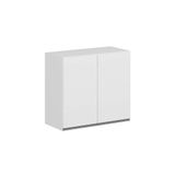 Alvinka Mutfak Modül Hg_J Üst 2Dk1R 80 H72 Cm Dolap, Beyaz Beyaz Mdf