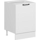 Alvinka Mutfak Modül Mbr_a Alt 1K1R 60CM Dolap Beyaz Beyaz Mdf - Gövde:Mdf