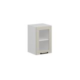Alvinka Mutfak Modül Mbr_A Üst 1Dk1R 40 H60 Cm Dolap Cam Beyaz Kumtaşı Mdf