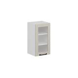 Alvinka Mutfak Modül Mbr_A Üst 1Dk2R 40 H72 Cm Dolap Cam Beyaz Kumtaşı Mdf
