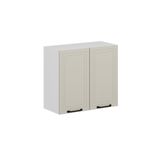 Alvinka Mutfak Modül Mbr_A Üst 2Dk1R 80 H72 Cm Dolap Beyaz Kumtaşı Mdf