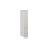 Alvinka Mutfak Modül Mbr_B 40 H222 Cm Boy Dolabı, Beyaz Kumtaşı Mdf
