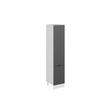 Alvinka Mutfak Modül Mbr_B 50 H240 Cm Boy Dolabı, Beyaz Antrasit Mdf