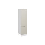 Alvinka Mutfak Modül Mbr_B 60 H240 Cm Boy Dolabı, Beyaz Kumtaşı Mdf