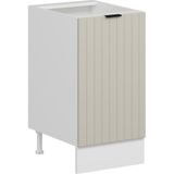 Alvinka Mutfak Modül Mbr_b Alt 1K1R 45CM Dolap Beyaz Kumtaşı Mdf - Gövde:Mdf