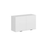 Alvinka Mutfak Modül Mbr_B Üst 2Dk1R 100 H60 Cm Dolap Beyaz Beyaz Mdf
