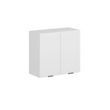 Alvinka Mutfak Modül Mbr_B Üst 2Dk1R 80 H72 Cm Dolap Beyaz Beyaz Mdf
