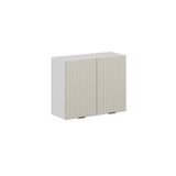 Alvinka Mutfak Modül Mbr_B Üst 2Dk1R 90 H72 Cm Dolap Beyaz Kumtaşı Mdf