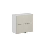 Alvinka Mutfak Modül Mbr_B Üst 2Yk1R 80 H72 Cm Dolap Beyaz Kumtaşı Mdf