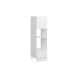 Alvinka Mutfak Modül Mbr_C 60 H210 Cm Boy Ankastre Dolabı, Beyaz Mdf