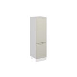 Alvinka Mutfak Modül Mbr_C 60 H210 Cm Boy Dolabı, Beyaz Kumtaşı Mdf