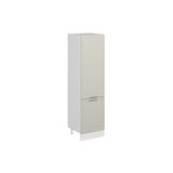 Alvinka Mutfak Modül Mbr_C 60 H222 Cm Boy Dolabı, Beyaz Kumtaşı Mdf