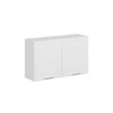 Alvinka Mutfak Modül Mbr_C Üst 2Dk1R 120 H72 Cm Dolap, Beyaz Beyaz Mdf