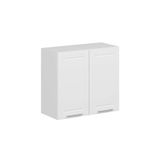 Alvinka Mutfak Modül Mbr_C Üst 2Dk1R 80 H72 Cm Dolap, Beyaz Beyaz Mdf